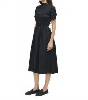 NEW MOD REF roland midi dress in black